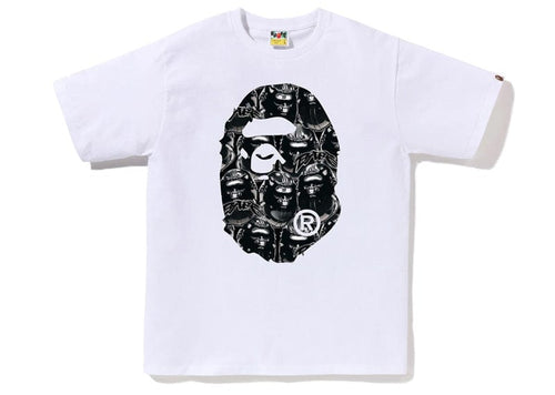 BAPE Ape Head Graffiti Big Ape Head Tee White/Black