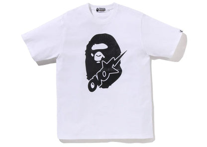 OVO x BAPE-STA Crocodile Print Tee White