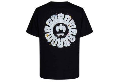 Barrow Contrast Print Tee Black