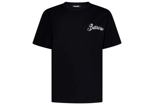 Barrow Contrast Print Tee Black