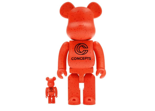 Bearbrick x Concepts Orange Lobster 100% & 400% Set