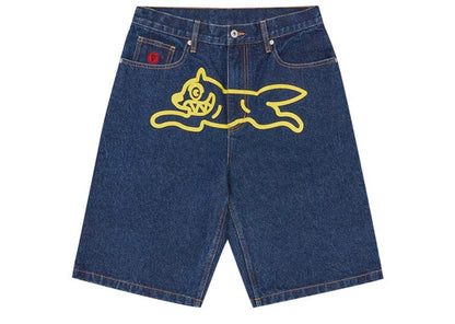 Billionaire Boys Club Running Dog Denim Shorts Indigo