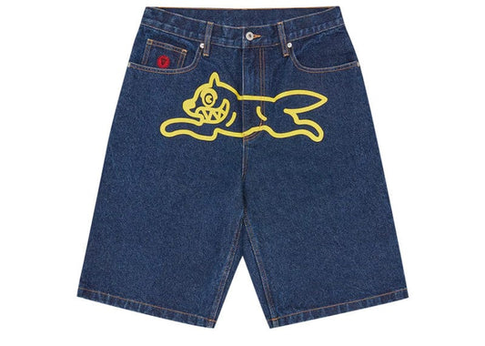 Billionaire Boys Club Running Dog Denim Shorts Indigo