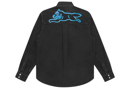 Ice Cream Billionaire Boys Club Running Dog Denim Shirt Black