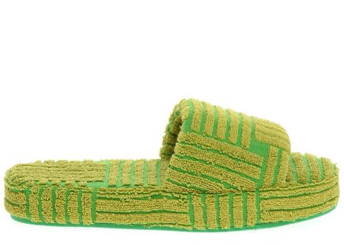 Bottega Veneta Resort Geometric Sandal Parakeet Kiwi