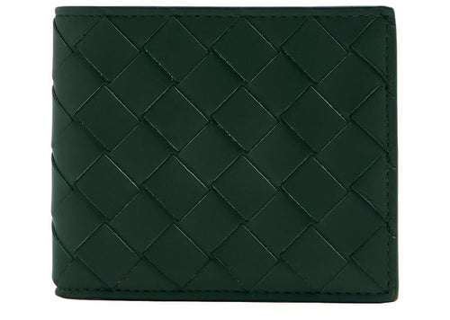 Bottega Veneta Wallet Intrecciato Bi-Fold Green