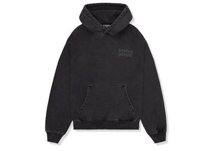 Broken Planet Basics Hoodie Washed Midnight Black