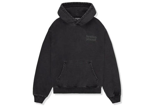 Broken Planet Basics Hoodie Washed Midnight Black