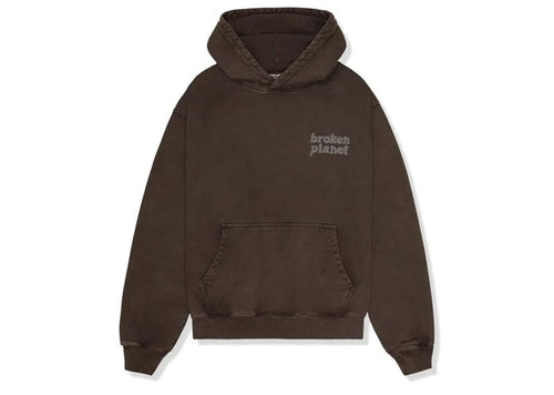 Broken Planet Basics Hoodie Washed Mocha Brown