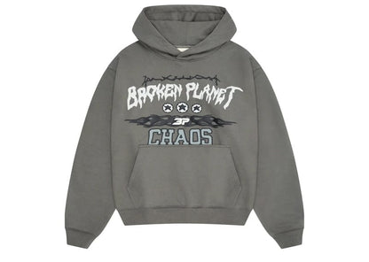 Broken Planet Chaos Hoodie Gunmetal Grey