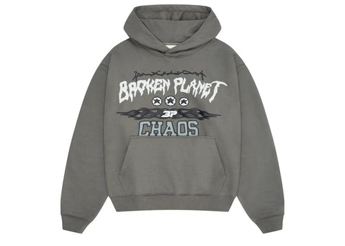 Broken Planet Chaos Hoodie Gunmetal Grey