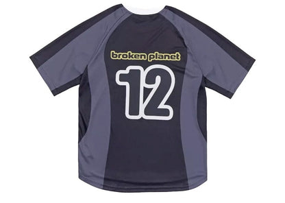 Broken Planet Football Jersey Black/Grey