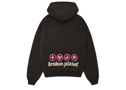 Broken Planet Hearts Are Made To Be Broken Hoodie Soot Black