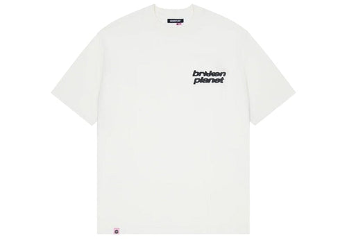 Broken Planet Market Basics Tee Washed Vanilla White/Black