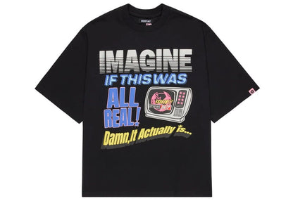 Broken Planet Market News Tee Midnight Black