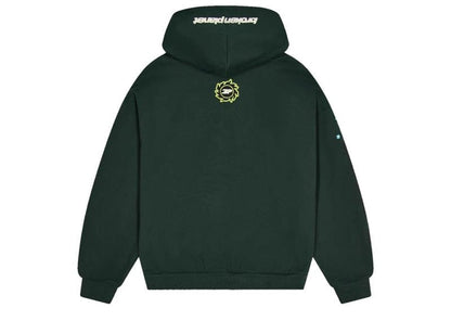 Broken Planet Market Not From Here Hoodie Dark Green