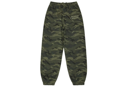 Broken Planet Market Star Logo Cuffed Sweatpants Green Camo