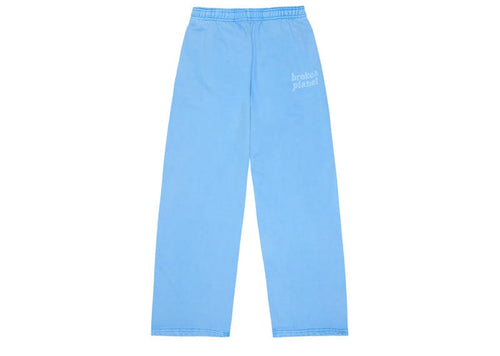 Broken Planet Wide Leg Sweatpants Washed Light Blue
