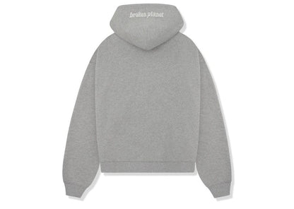 Broken Planet Zip Up Hoodie Gunmetal Grey