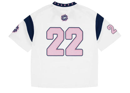 Broken Planet Market All Star Jersey White/Blue/Pink