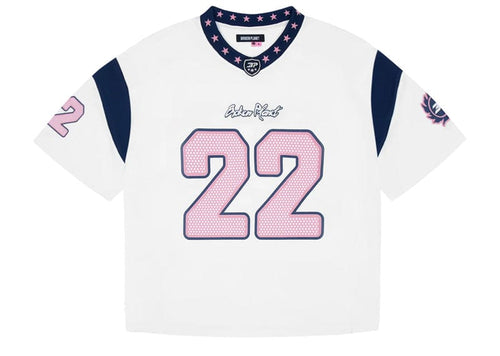 Broken Planet Market All Star Jersey White/Blue/Pink