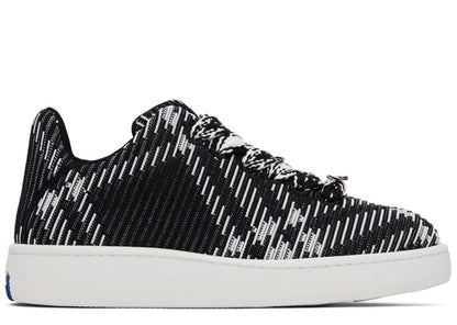Burberry Check Knit Box Sneaker Black White