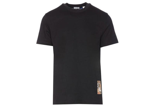 Burberry Check Label Tee Black