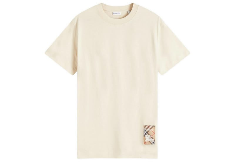 Burberry Check Label Tee Nutmeg