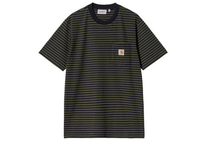 Carhartt WIP Verner Pocket Tee Dark Navy/Office Green