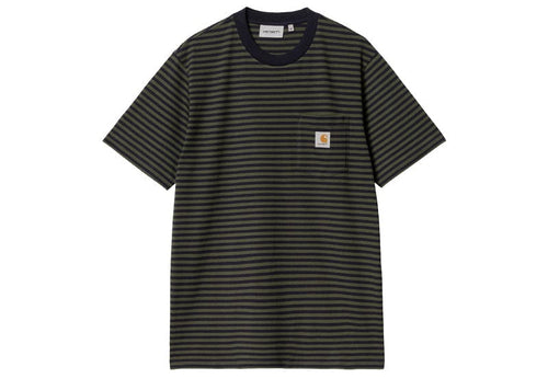 Carhartt WIP Verner Pocket Tee Dark Navy/Office Green