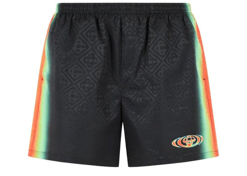 Casablanca Black Monogram Swim Shorts