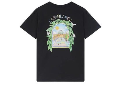 Casablanca L'Arche De Tennis T-Shirt Black