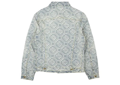 Casablanca Monogram Denim Jacket Bleached Blue