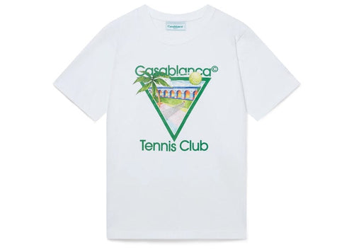 Casablanca Tennis Club Icon Printed Tee White