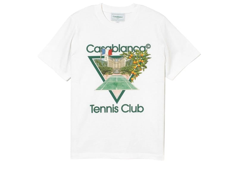 Casablanca Tennis Club Icon Short Sleeve Tee White (SS26)