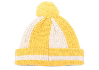 Charles Jeffrey Loverboy Pompom Beanie Yellow/Off White