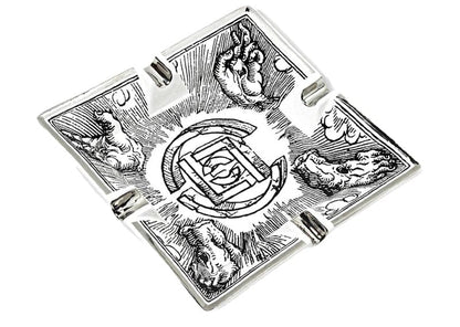 Clot Logo Hand Drawn Cigar Tray White