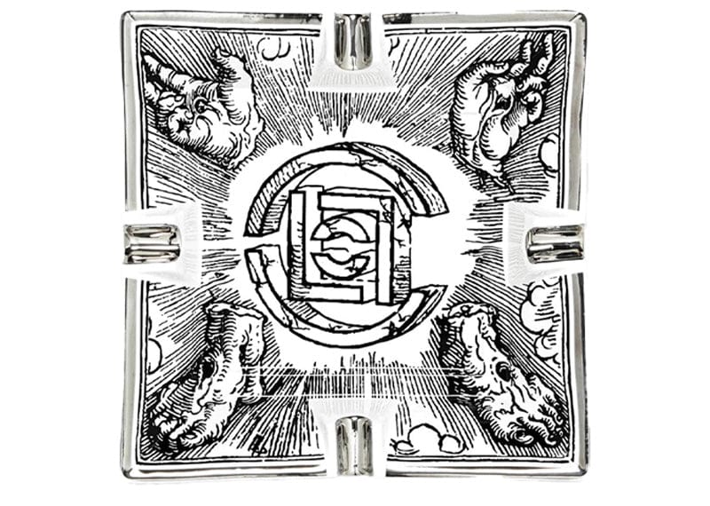 Clot Logo Hand Drawn Cigar Tray White