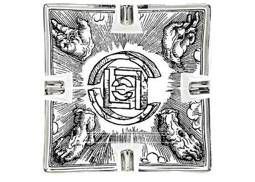 Clot Logo Hand Drawn Cigar Tray White