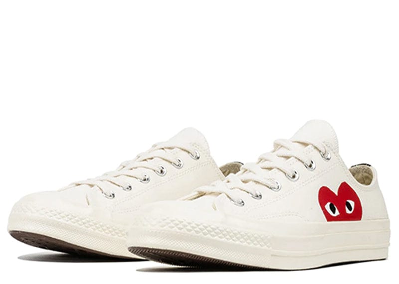 Comme des Garçons PLAY x Converse Chuck 70 Ox White