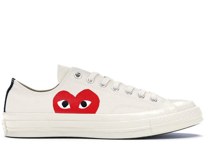 Comme des Garçons PLAY x Converse Chuck 70 Ox White