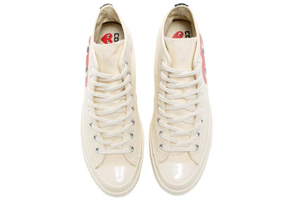 Converse Chuck Taylor All Star 70 Hi Comme des Garcons PLAY 'WHITE/MILK'