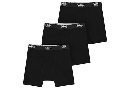 Corteiz Alcatraz Boxers (3 Pack) Black