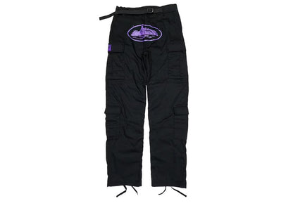 Corteiz Alcatraz Cargo Pants Black Purple