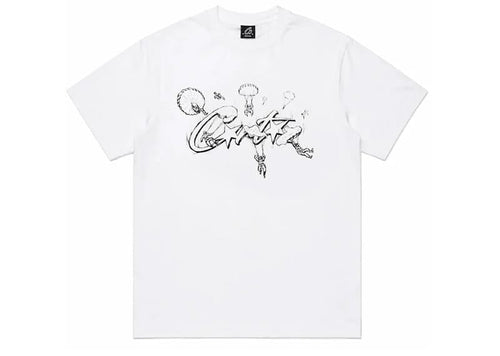 Corteiz Allstarz Skydiver Tee White