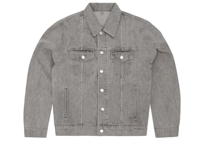 Corteiz C-Star Denim Trucker Jacket Grey