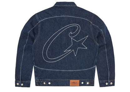 Corteiz C-Star Stitch-Down Denim Jacket Dark Wash