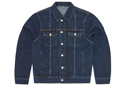 Corteiz C-Star Stitch-Down Denim Jacket Dark Wash