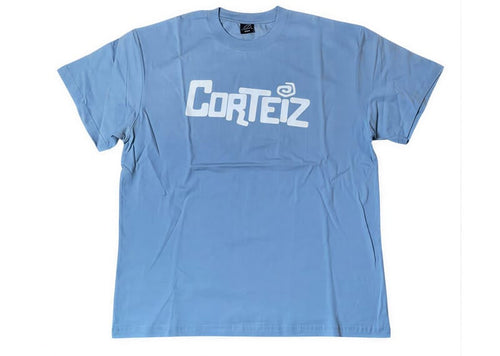Corteiz Cartoon Logo Tee Baby Blue