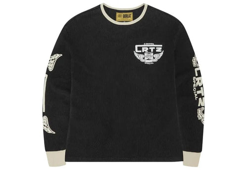 Corteiz Gasolina Waffle Long Sleeve Black
